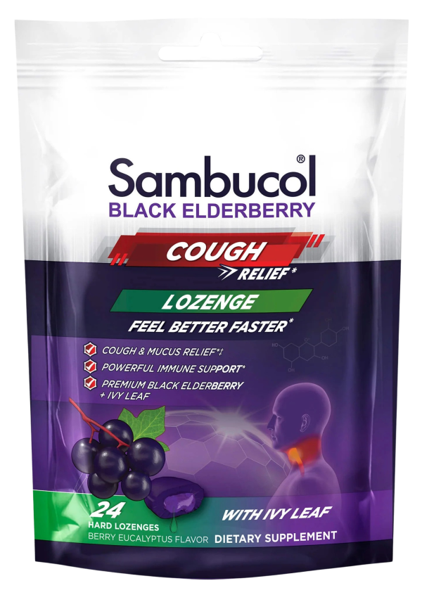 Black Elderberry Cough Relief Lozenge (24 CT) Online now