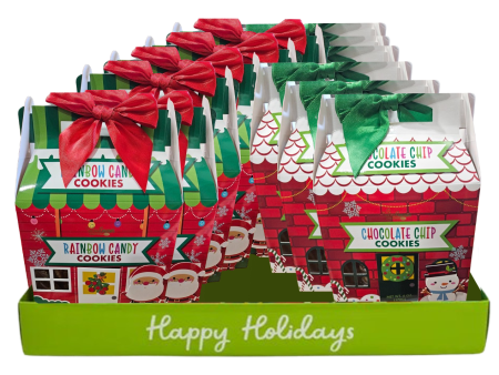 Assorted 3D Holiday House Cookies (12 Pack) Online Sale