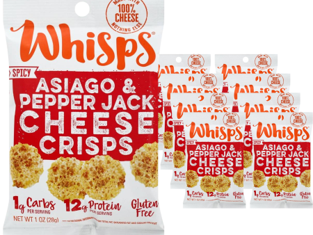 Asiago & Pepper Jack Cheese Crisps (8 Pack) Cheap