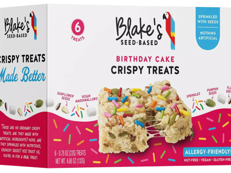 Birthday Cake Rice Crispy Treat (6 CT) For Sale