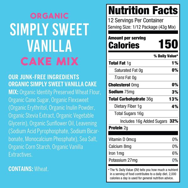 Organic Vanilla Cake Mix Sale