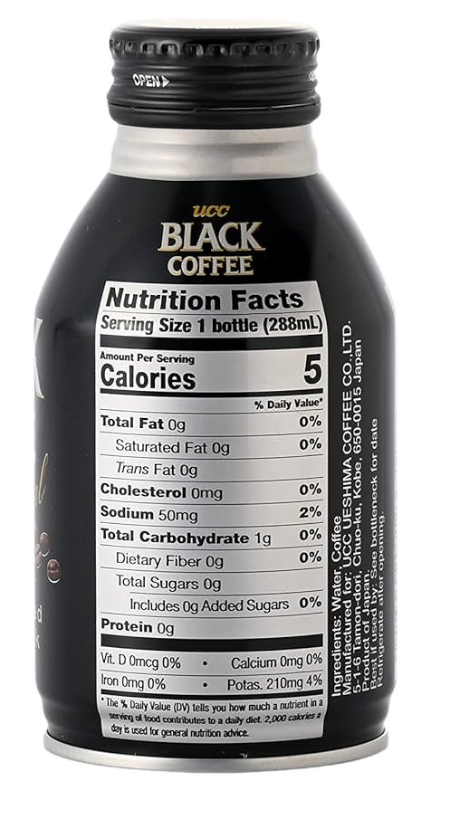 Unsweetened RTD Black Coffee Online now