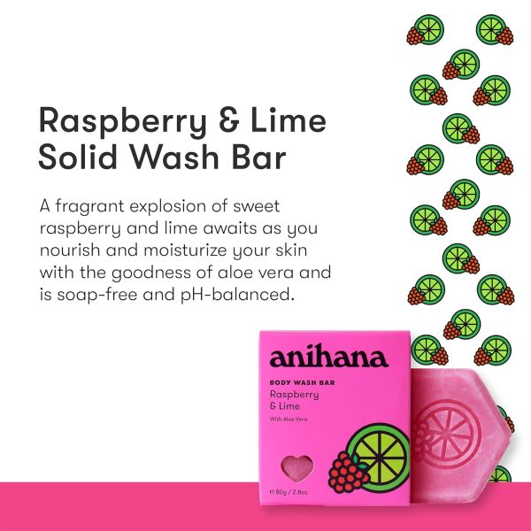 Raspberry and Lime Body Wash Bar For Sale