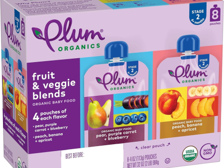 Fruits & Veggie Blends Organic Baby Food (8 Pack) Online Sale