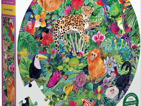 Rainforest 100-piece Round Puzzle For Sale