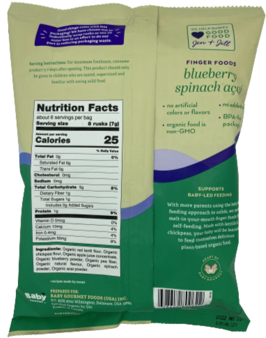 Blueberry Spinach Acai Snack Online Sale