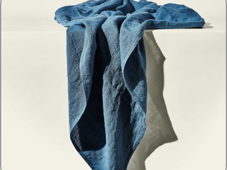 Linen Table Cloth - Blue Grey Hot on Sale