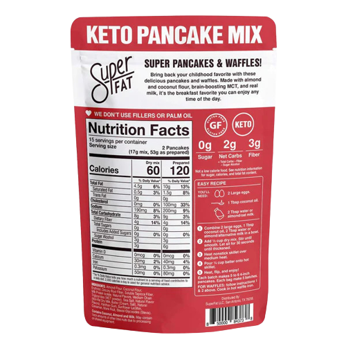 Keto Pancake & Waffle Mix Supply