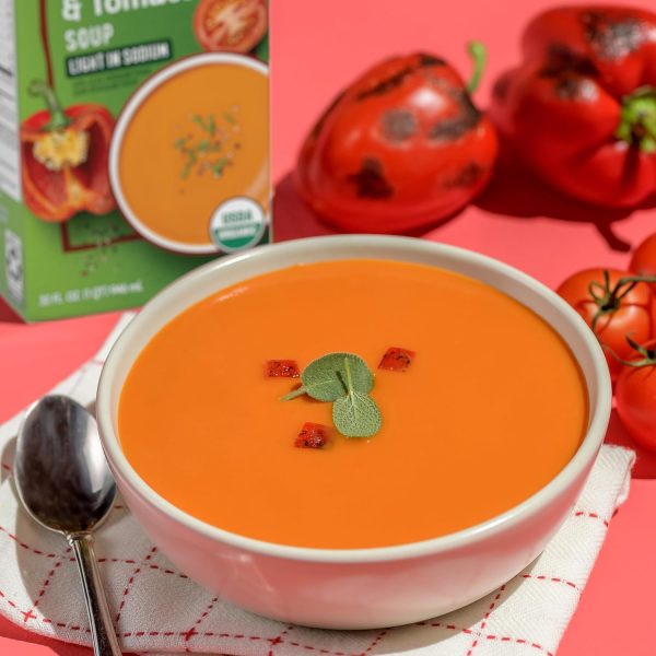 Organic Roasted Red Pepper and Tomato Soup Online now