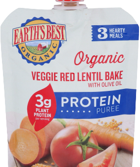 Organic Veggie Red Lentil Bake Baby Food For Sale