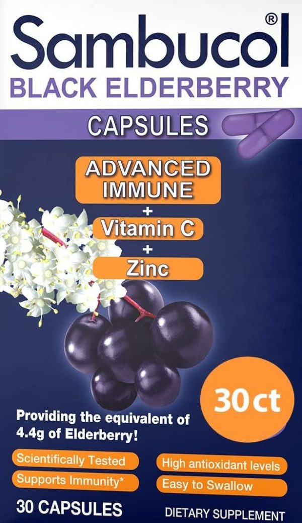 Black Elderberry Advanced Capsules (30 CT) For Sale