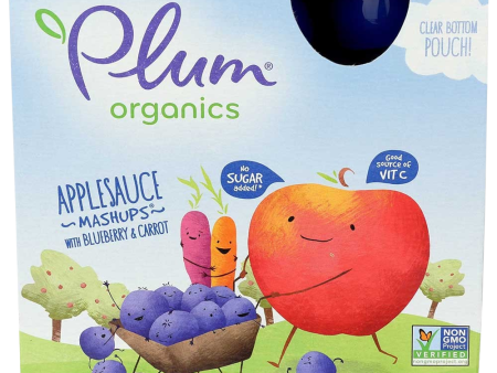 Blueberry & Carrot Applesauce Mashups (4 Pack) Supply