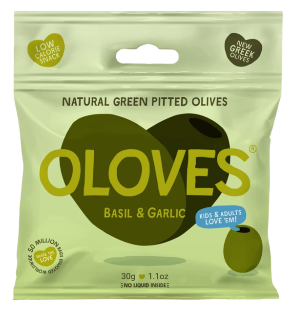 Basil & Garlic Green Pitted Olives (10 Pack) Supply