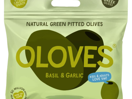 Basil & Garlic Pitted Green Olives (10 Pack) Online Sale