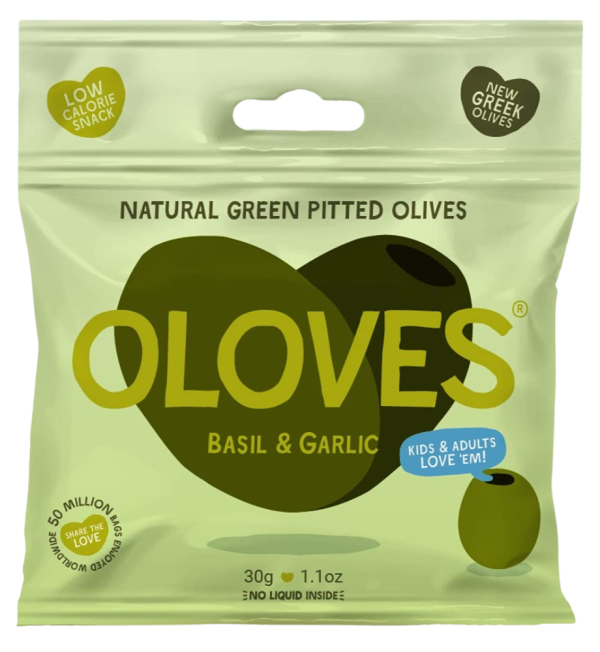 Basil & Garlic Pitted Green Olives (10 Pack) Online Sale