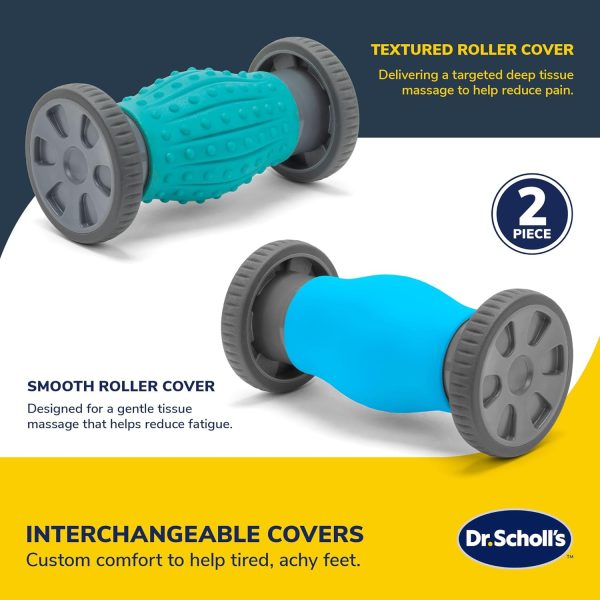 2-in-1 Foot Massage Roller with Interchangeable Massage Heads Online Hot Sale