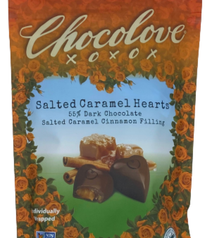 Dark Chocolate Caramel Hearts Cheap