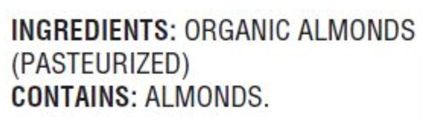 Almonds Raw Tub Supply