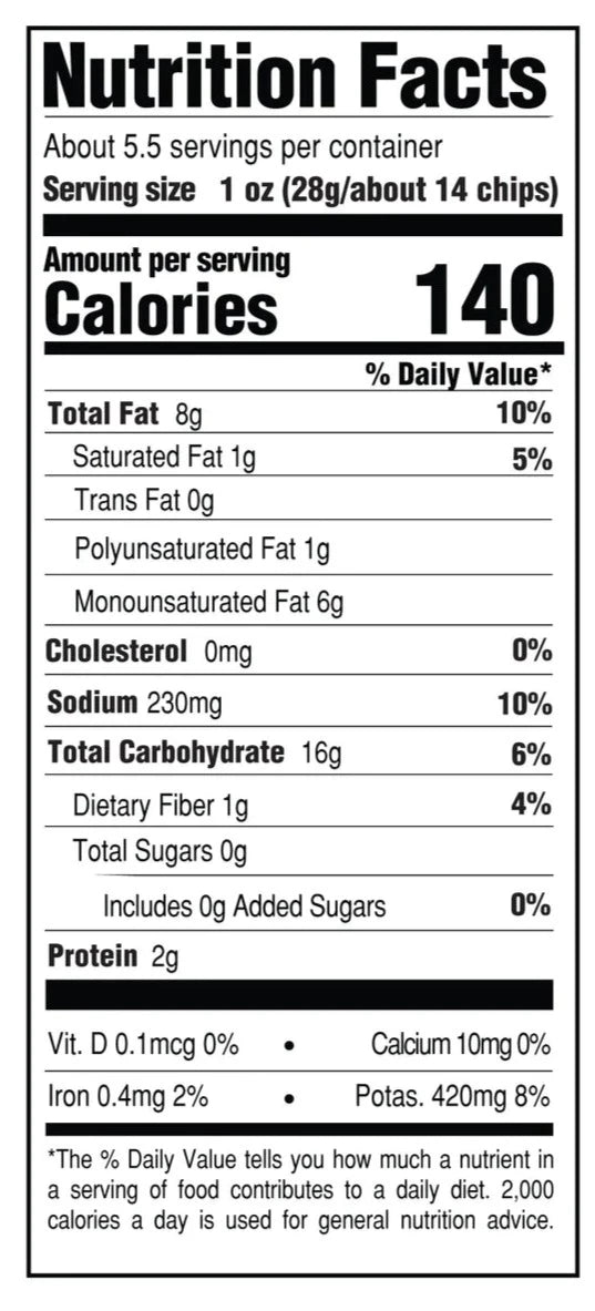 Avocado Oil Malt Vinegar & Sea Salt Chips Fashion