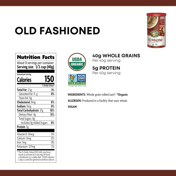 Old Fashioned Whole Grain Rolled Oats Cheap