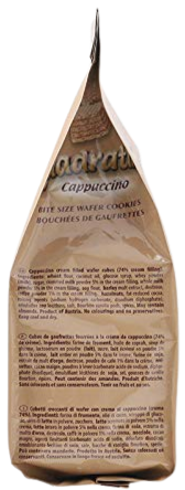 Cappuccino Quadratini Wafer Cookie Bites Supply