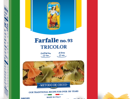 Tricolor Farfalle Pasta For Discount