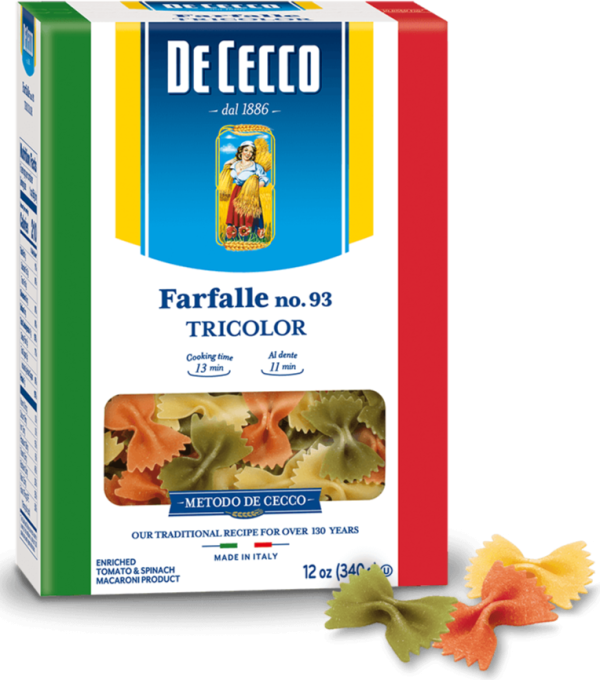 Tricolor Farfalle Pasta For Discount