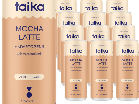 Mocha Latte + Adaptogens with Macadamia Milk (12 Pack) For Cheap