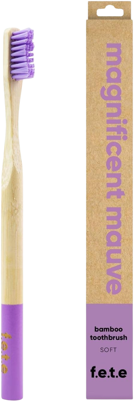 Magnificent Mauve Purple Soft Bamboo Toothbrush Fashion