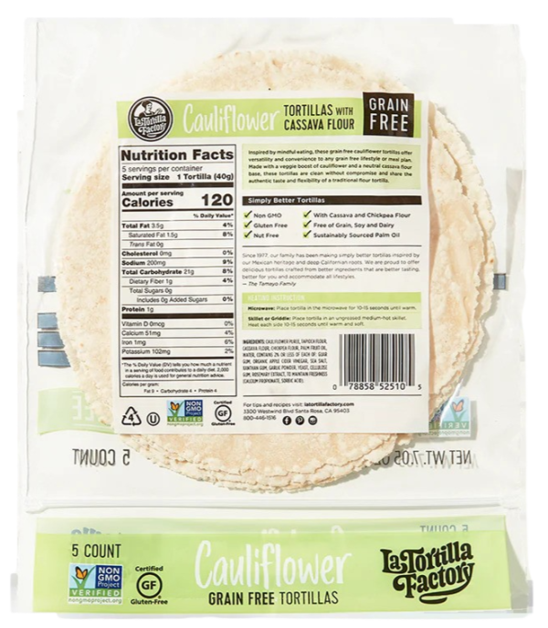 Cauliflower Tortilla Online Hot Sale