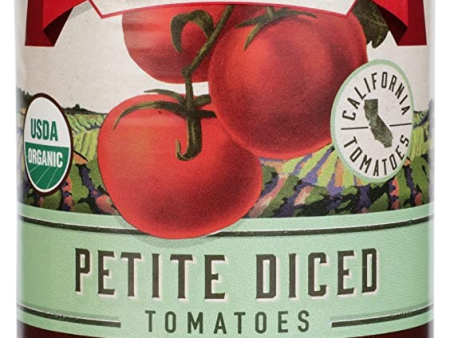 Organic Petit Fire Roasted Garlic Diced Tomatoes Sale