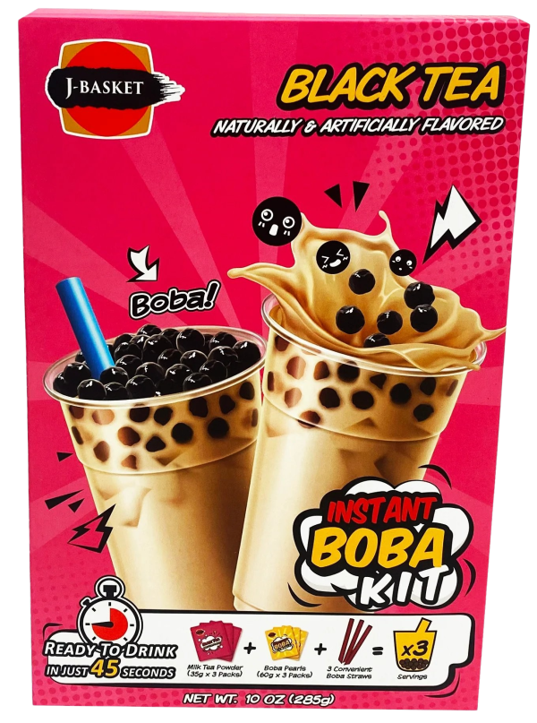 Black Kit Boba Tea Fashion