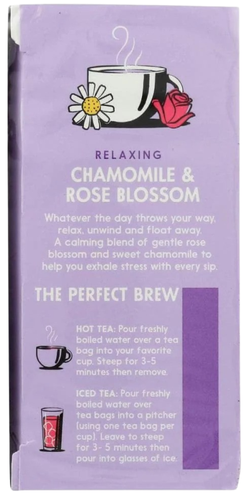 Chamomile & Rose Blossom Herbal Tea (20 CT) Cheap