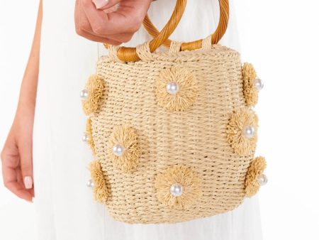 Elia Straw Bag ~ Light Natural For Discount