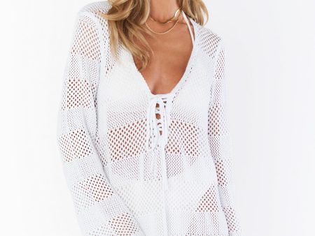 Come Around Coverup ~ White Crochet Online Hot Sale