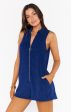 Reno Romper ~ Navy Blue Terry For Discount