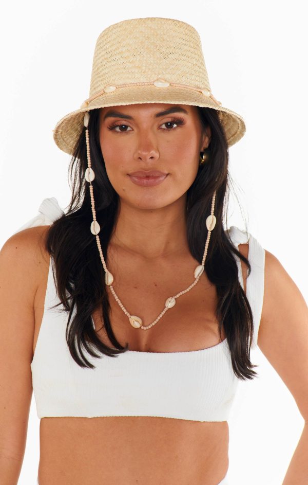 Lack of Color Seashells Inca Bucket Hat ~ Natural Supply