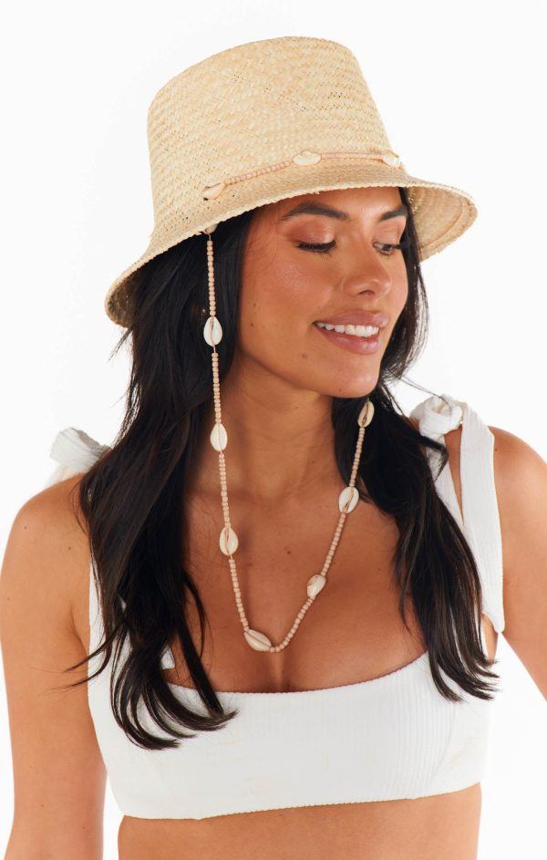 Lack of Color Seashells Inca Bucket Hat ~ Natural Supply