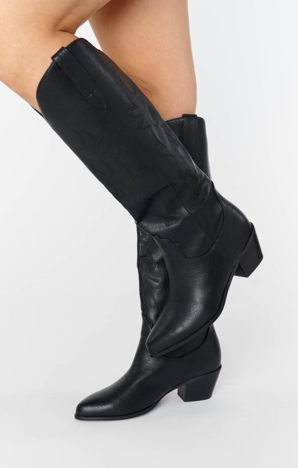 Billini Urson Wide Calf Boot ~ Black Online