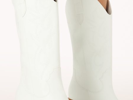 Billini Danaro Cowboy Boot ~ White For Cheap