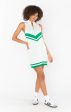 Zoe Zip Dress ~ Green Stripe Knit Supply