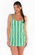 Bimini Swim Dress ~ Center Court Stripe Micro Rib Cheap