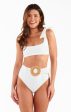 Bahamas Belted Bottom ~ Ivory Rib Scrunch For Discount