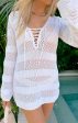 Come Around Coverup ~ White Crochet Online Hot Sale