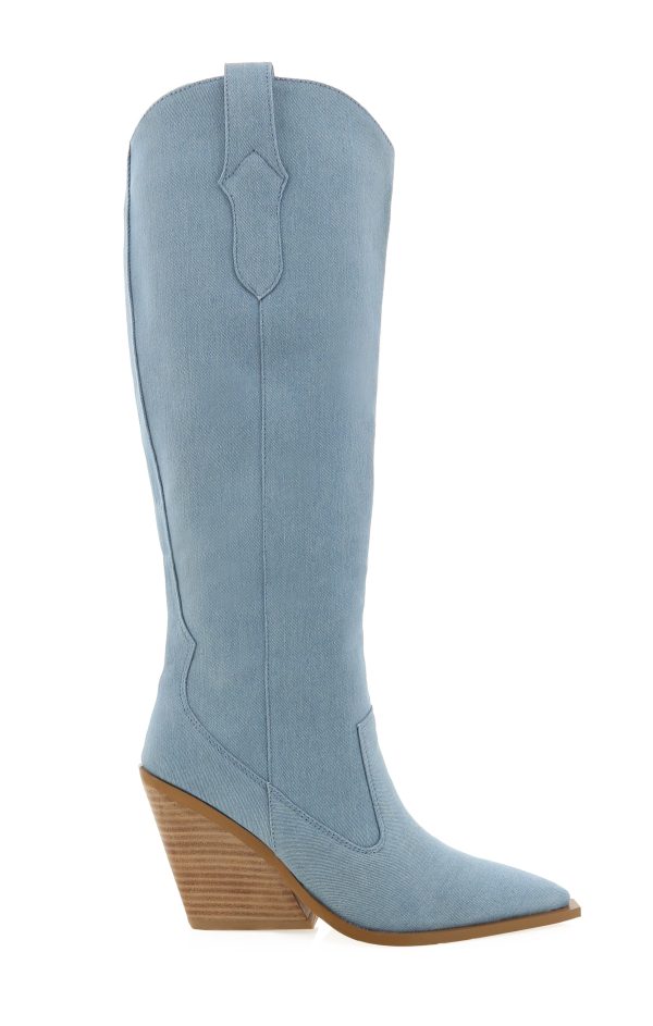 Billini Coraline Boot ~ Light Denim Discount