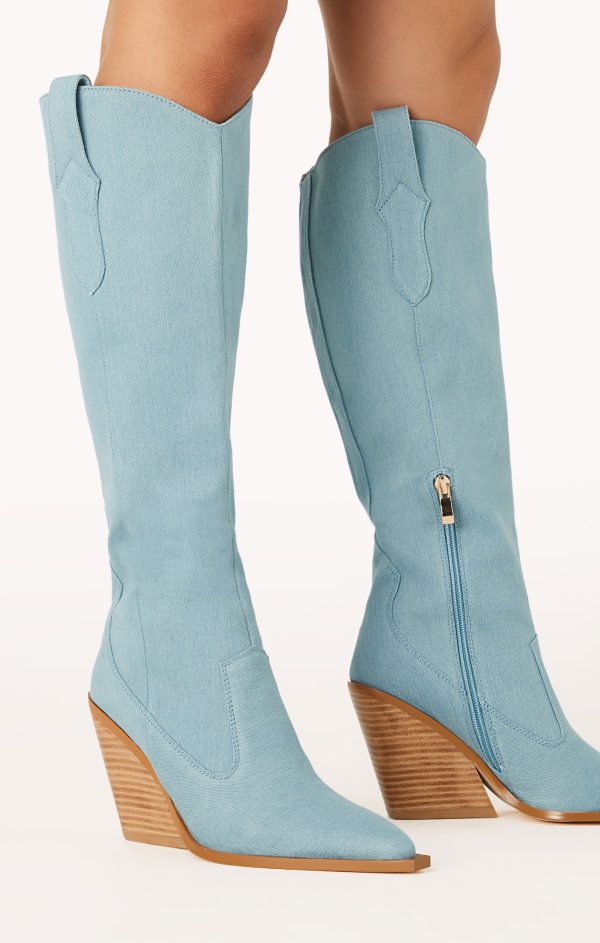 Billini Coraline Boot ~ Light Denim Discount